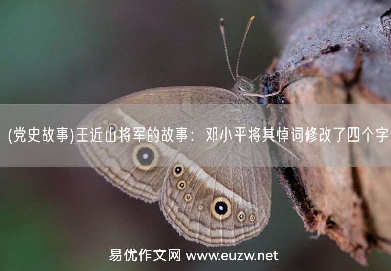 易優(yōu)作文網(wǎng)——(黨史故事)王近山將軍的故事:鄧小平將其悼詞修改了四個(gè)字