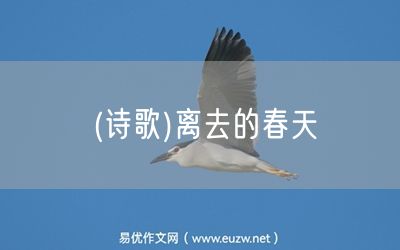 易優(yōu)作文網(wǎng)——(詩(shī)歌)離去的春天