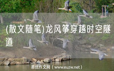 易優(yōu)作文網(wǎng)——(散文隨筆)龍風(fēng)箏穿越時(shí)空隧道