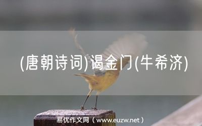 易優(yōu)作文網(wǎng)——(唐朝詩(shī)詞)謁金門(mén)(牛希濟(jì))