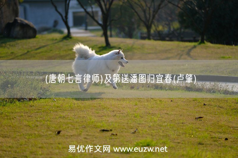 易優(yōu)作文網(wǎng)——(唐朝七言律師)酬樂天見寄(元稹)