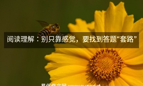 閱讀理解：別只靠感覺，要找到答題“套路”
