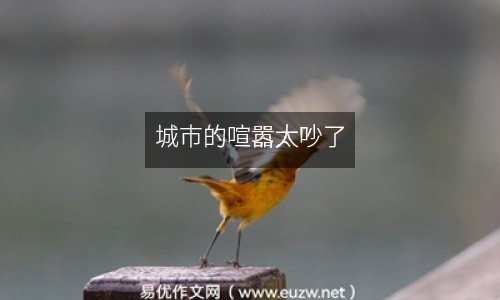 城市的喧囂太吵了