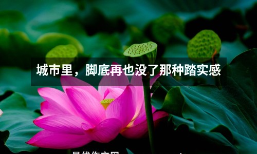 城市里，腳底再也沒(méi)了那種踏實(shí)感