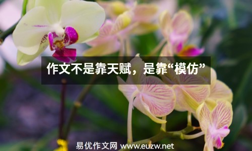 作文不是靠天賦，是靠“模仿”