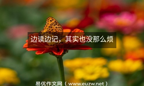 邊讀邊記，其實也沒那么煩